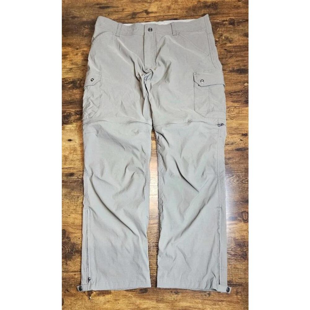 KUHL Pants Trousers Convertible Zip Hiking Mens 36x30 Gray Outdoor Stealth